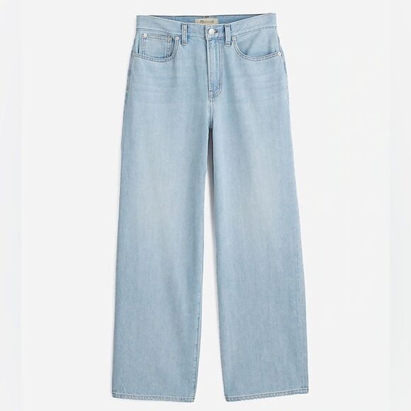Madewell The Perfect Vintage Wide Leg Crop Jeans Size 25 in Fitzgerald Wash - Picture 6 of 14